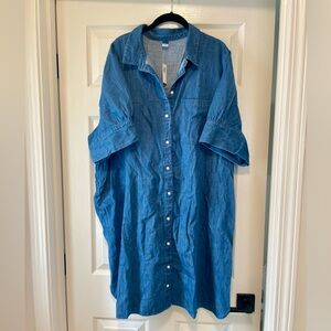 NWT Old Navy chambray shirt dress